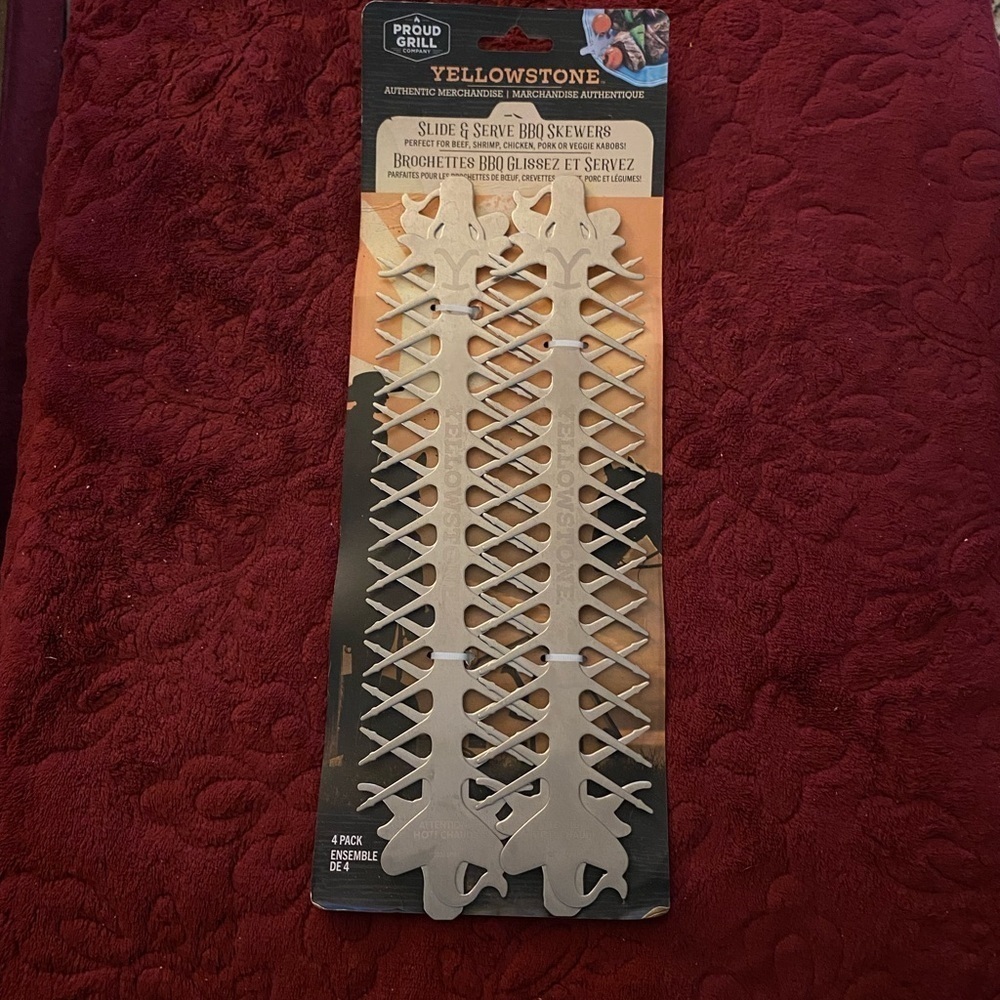 Proud Grill Slide & Serve BBQ Skewers. Brand new set of 4.